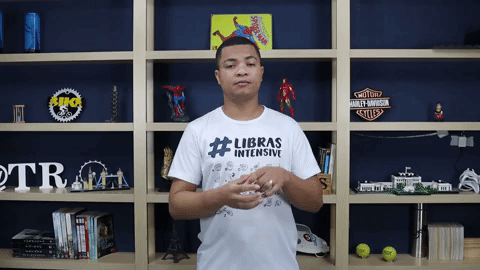 Ilustração do sinal em Libras