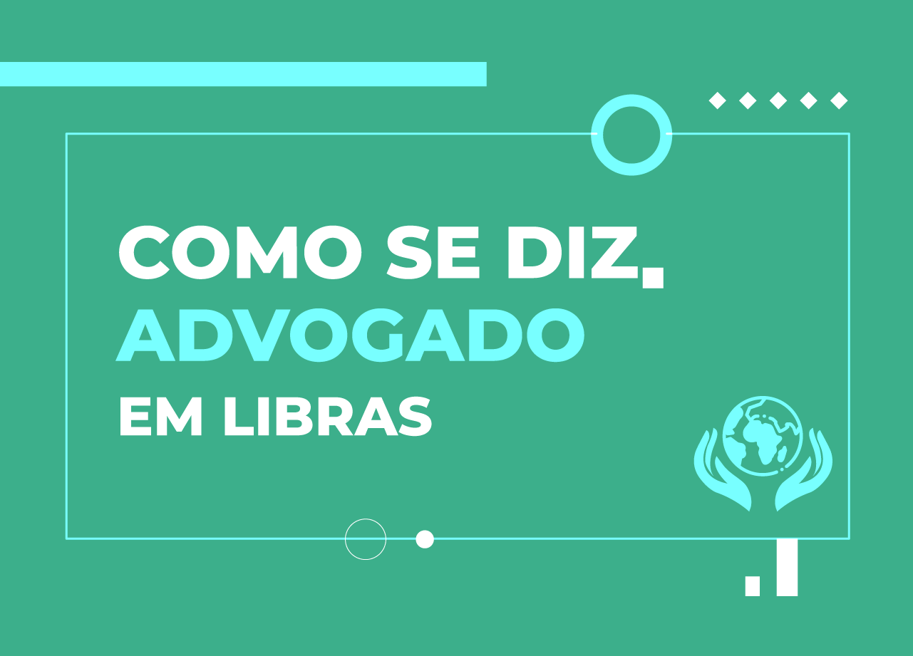 sinal da profissão advogado em libras